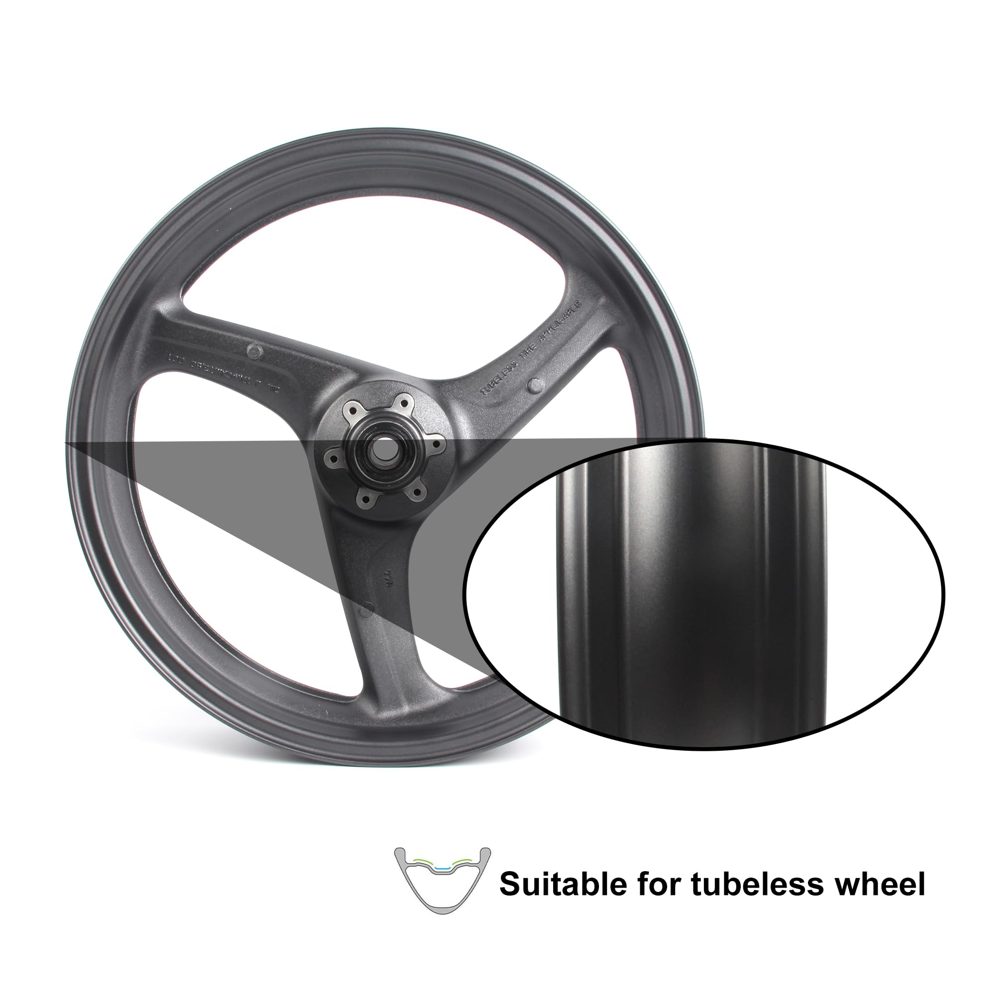 Amazon | マットブラックフロントホイールリムホンダ CB400SF NC39